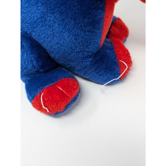Forever Collectibles Philadelphia Phillies Stuffed Dinosaur Plush Toy Blue Red - Picture 6 of 10
